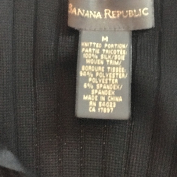 Black satin trim top - Picture 5 of 5